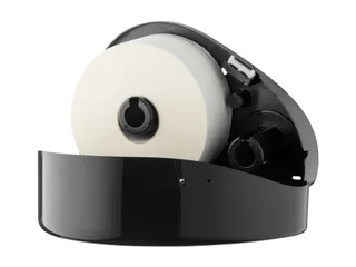 PlastiQline jumborol Toiletpapier dispenser mini+restrol Zwart - 2