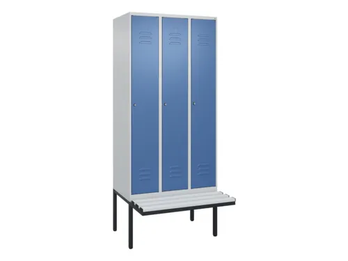locker voor scheiding van kleding,HxBxD 2120x900x815mm,3vak