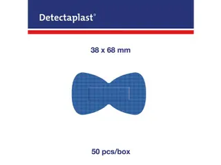 Detectaplast 8245 vlinder textielpleister elastisch blauw 50 stuks - 4