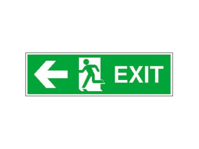 Vluchtroute-combinatiebord,Vluchtweg links,pijl links,aluminium