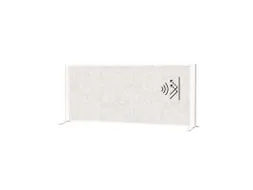 Akoestisch Bureauscherm MAULconnecto 120x50cm vrijstaand Wit/L.grijs