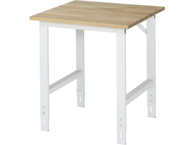 werkbank,HxBxD 760-1080x750x800mm,beukblad,geolied,draagverm. 500kg