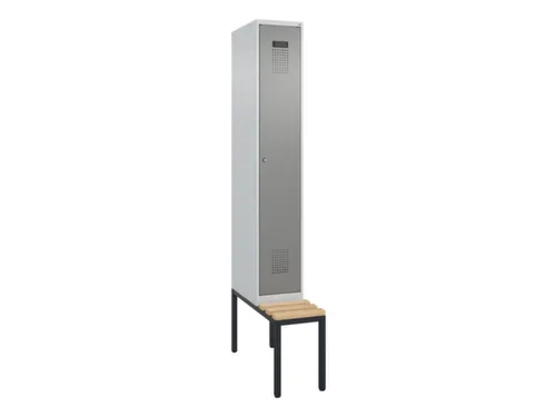 locker met bank,HxBxD 2120x300x815mm,1vak,vak B 300mm,cilinderslot