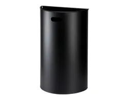 afvalbak,40l,HxBxD 647x395x195mm,wandmontage,romp staal zwart