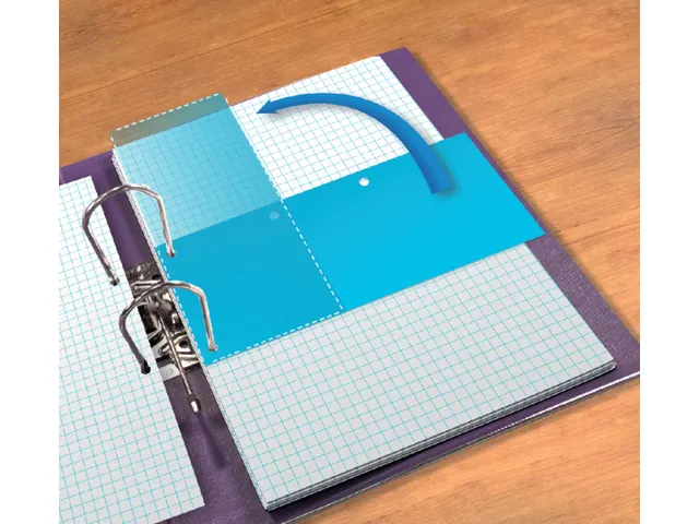 Scheidingsstrook Oxford Duo 240x105mm blauw