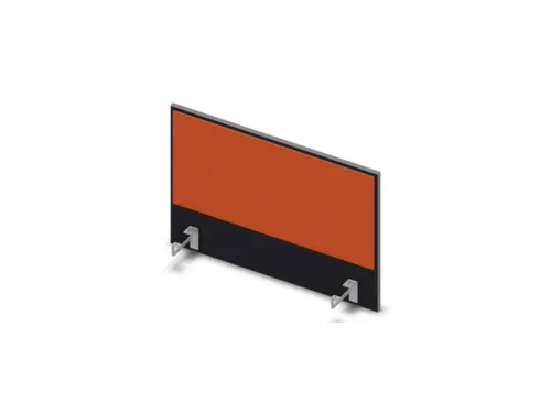 opzetpaneel bureau aanbouw zijkant CC-zwart BN3012-oranje 800mm