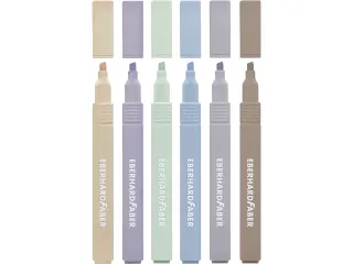Markeerstift Eberhard Faber natural 6st. vierkant in etui - 4