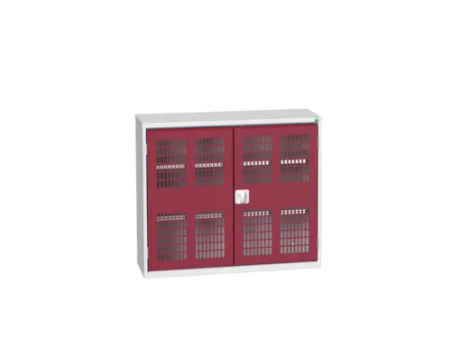 wandkast 900x1050x350mm 2xStalen bodem sokkel Ral 7035 front Ral 3004