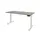 Dextro Plus Zit-sta Bureau Elektrisch 140x80 Licht Grijs 25mm Wit