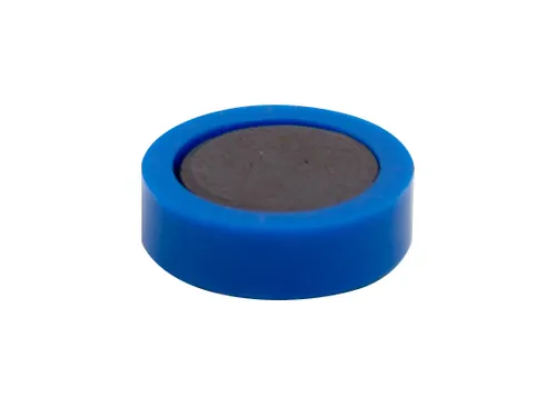 Q-connect magneten 20mm blauw 10 stuks