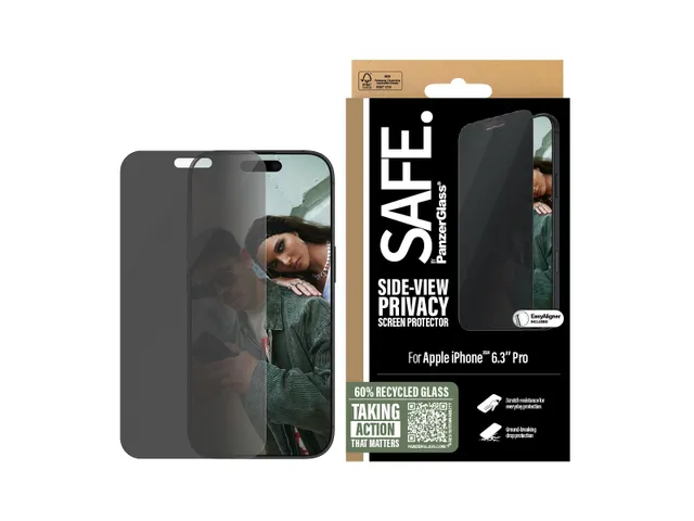 PanzerGlass SAFE. by Privacy Screen Protector iPhone 16 Pro | Ultra