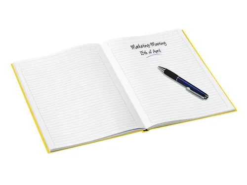 Notitieboek Leitz WOW A5 lijn geel