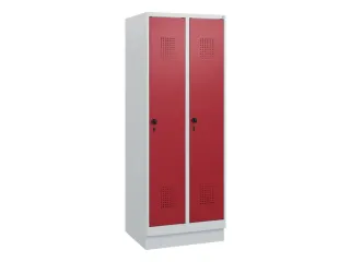 schoollocker,HxBxD 1630x600x500mm,2vak,vak B 300mm,draaigrendel,sokkel - 2