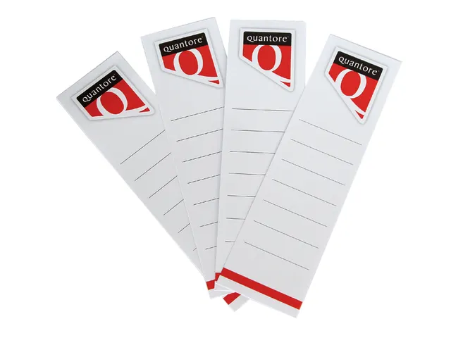 Rugetiket Quantore breed 58x190mm zelfklevend wit