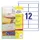 Etiket Avery Zweckform 99.1x42.3 mm transparant mat 300 stuks