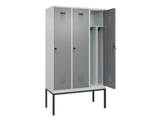 locker voor scheiding van kleding,HxBxD 2120x1200x500mm,3vak - 1