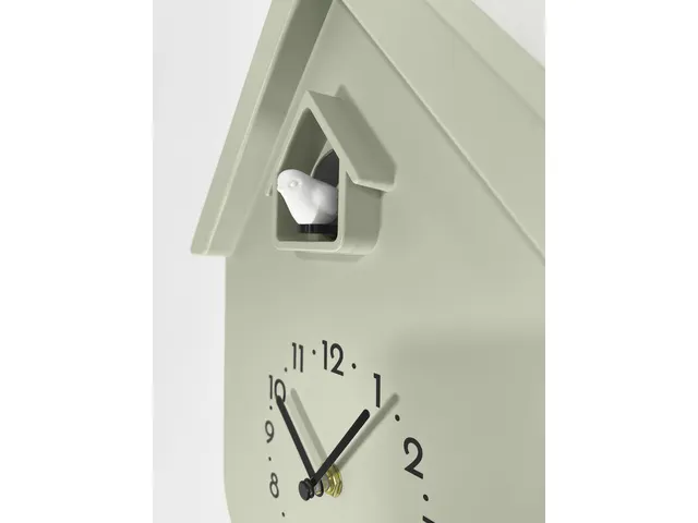 Horloge murale NeXtime Twitter 21,5x41,5 cm vert olive
