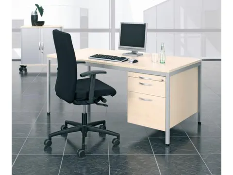 koppelelement voor bureau,90 °,HxBxD 720x1230x1230mm,hoekig,wit