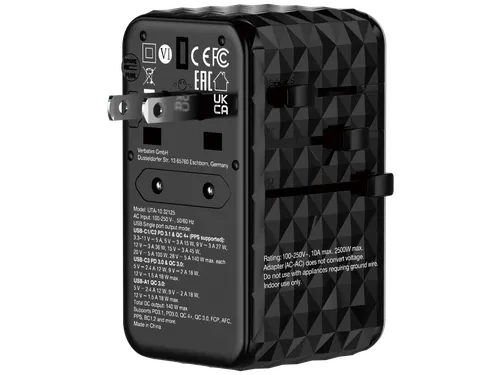 Verbatim 32125 GaN III universele travel adapter UTA-10