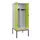 PBM-locker met bank,HxBxD 2120x800x815mm,2vak,vak B 400mm,draaigrendel
