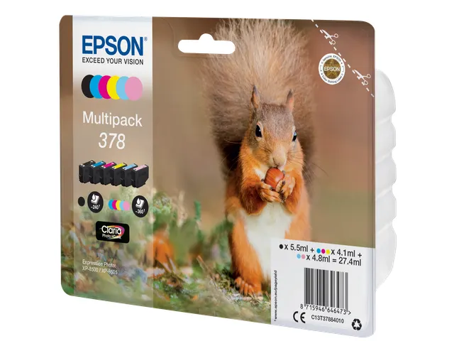 Multipack 6-colours 378 Claria Photo HD Ink