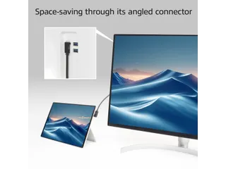 Kabel ACT USB-C hoek links/rechts USB-C hoek boven/beneden 10Gbps 2m - 11