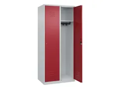locker,HxBxD 1850x800x500mm,2vak,vak B 400mm,cil.-slot,staand op vloer