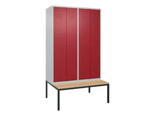 locker voor scheiding van kleding,HxBxD 2120x1200x815mm,4vak - 1