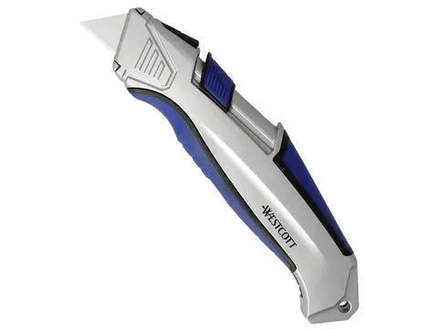 Snijmes Westcott 19mm Safety keramisch mes blauw/zilver