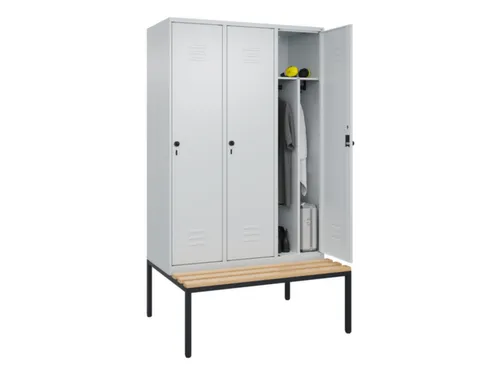 locker voor scheiding van kleding,HxBxD 2120x1200x815mm,3vak
