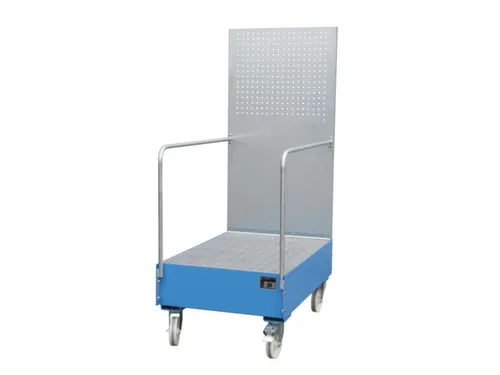 Verrijdbare Opvangbak,V. 2X200L Vat,Opvangvol. 215L