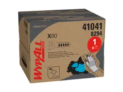 Reinigingsdoek WypAll X80 dispenserdoos 1-laags 160 vel blauw 8294