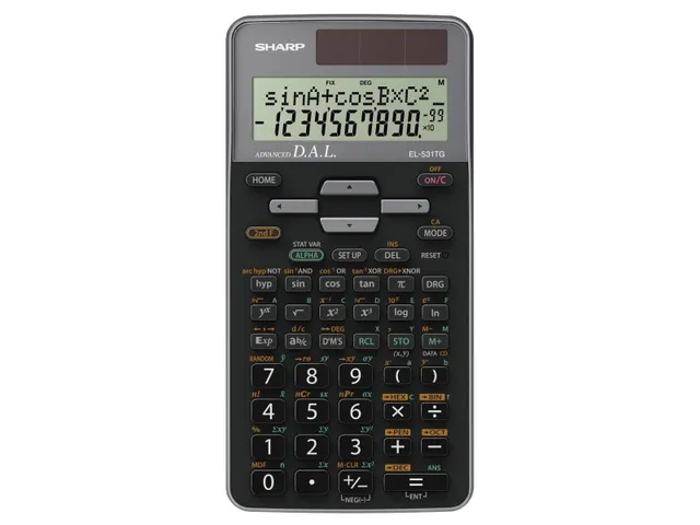 Calculator Sharp-EL531TGGY zwart-grijs wetenschappelijk