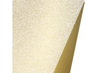 Toonbankrol wit/goud 2-zijdig 80gr, 50cm breed, 175 meter