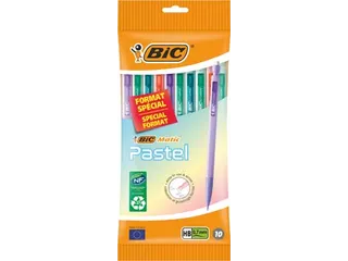 BicMatic pastel vulpotlood blister van 10 stuks assorti - 2