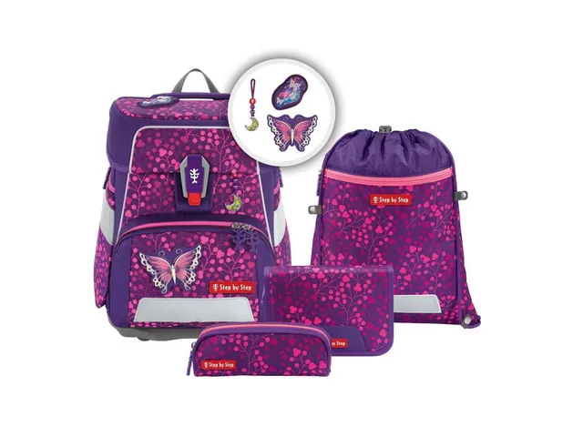 Rugzak Step by Step polyester Space Neon set Butterfly Night Ina 5 del