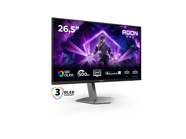 AG276QKD2 QD-OLED 500Hz QHD Gaming Monitor 26.5 Inch
