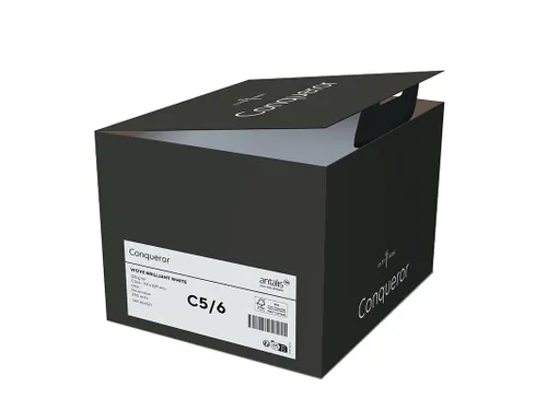 Conqueror Vergé Envelop Strip C6 114x162mm Brilliant Wit 500 Stuks