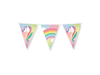 Vlaggenlijn 10 meter Party Flags foil Unicorn - 4