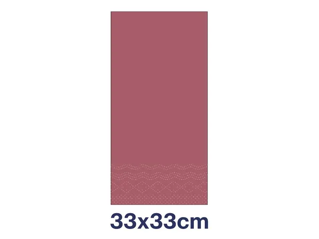 Tork 477418 Soft Lunchservet Advanced Bordeaux 33x33cm