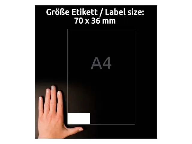 Etiquettes Recyclées Avery multi-usage, 70 x 36 mm