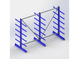 Draagarmstelling Dubbelzijdig 2000x2700x1150mm 6gelijk Lange Armen - 2