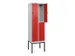 dubbeldekse locker,HxBxD 2120x600x500mm,2x2vak.,vak B 300mm