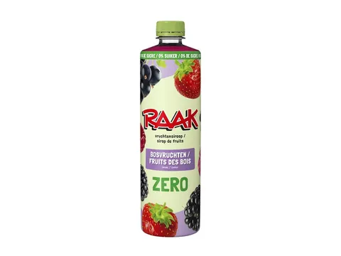 Siroop RAAK bosvruchten zero sugar 750ml