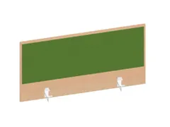 baliepaneel,v. bureau,aanbouw achter,B 1000mm,NE-esdoorn,BN7048-groen