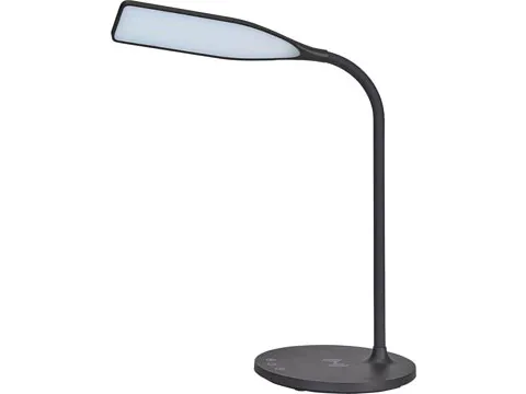 ALBA Led bureaulamp Smart met QI oplader zwart