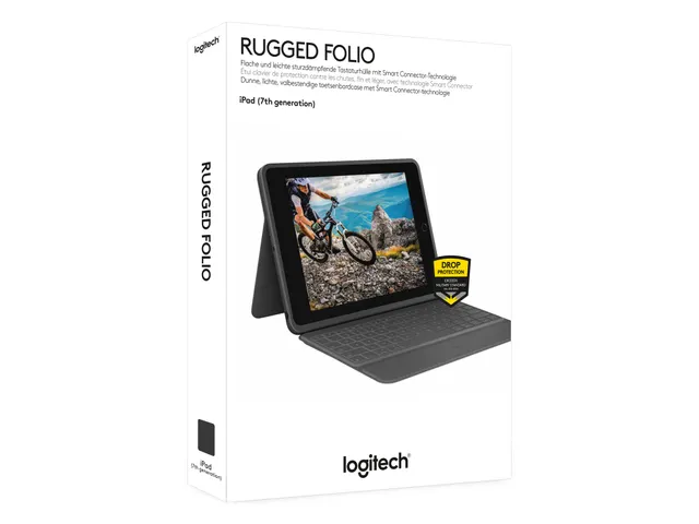 Rugged Folio Toetsenbord/hoes iPad (7/8e gen.) Azerty FR Bluetooth