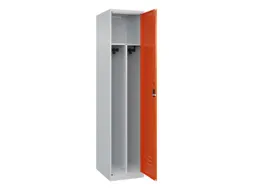 locker voor scheiding van kleding,HxBxD 1850x400x500mm,1vak