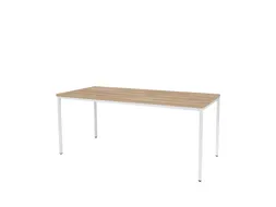 Domino Basic Tafel Vaste Hoogte 180x80 honey castello wit 4-poots