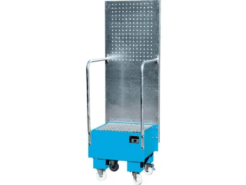 verrijdbare opvangbak,v. 1x60l vat,opvangvol. 60l,HxBxD 1775x590x570mm